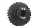 IP-4828B 【TOP LINE/トップライン】 7075 ハードコートピニオンギヤ ブラック 48ピッチ 28T