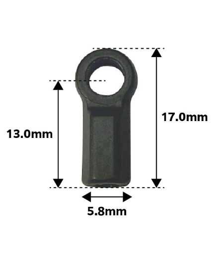 Exterior Parts - TP-353 【TOP LINE/トップライン】 オープンエンドキャップ(S) Φ4.8用 【4個入】