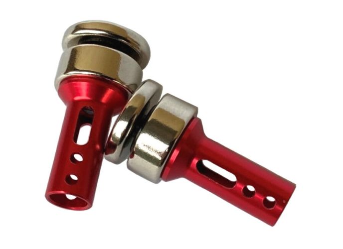 TP-80RE 【TOP LINE/トップライン】 フロント用ボディマウントキャップ マグネットタイプ ヨコモ用（5mm)レッド