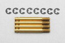 Y4-S5TA 【YOKOMO/ヨコモ】 SLFビッグボアショック用 チタンコート ショックシャフト