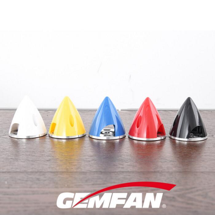 GEMFAN アルミボトムプレートスピンナー63mm 黒 GEMASP63B