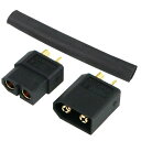 【ネコポス対応】EAGLE(イーグル)/3927-60U-BK/XT-60コネクター(オス1pcs.メス1pcs.)ブラック