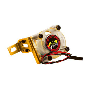 イーグル(EAGLE)/3452-GO/アジャスタブル・クーリングファンスタンド[ゴールド](25x25x10mmファン付)7.2V　ラジコン/パーツ