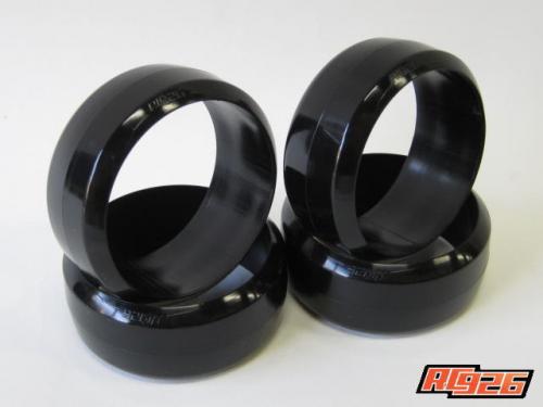 【ネコポス対応】KN企画/KN-DT06/RC926リバーシブルドリフトタイヤ カーペット用(HDPE製) RC926ロゴ入り4個入のサムネイル