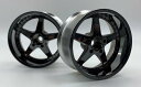 【ネコポス対応】LAB/LW-0106BC_LW-0108BC/WORK EQUIP WHEEL STANDARD RIM(ブラッククローム)2本入