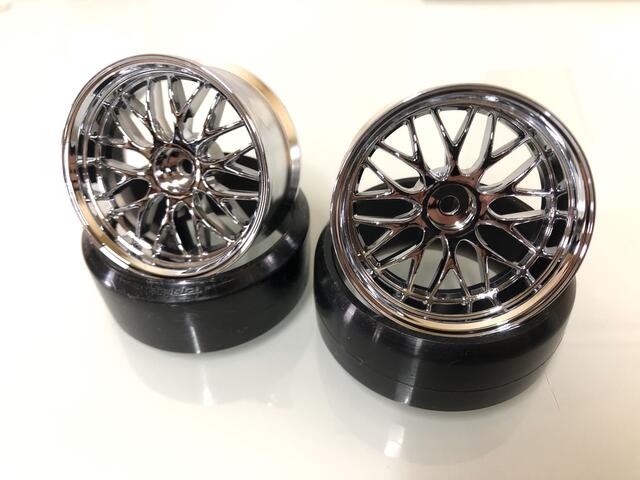 【ネコポス対応】LAB/LWS-0206C_LWS-0208C/WORK GNOSIS HR201 WHEEL スーパーハイトラクションtype クローム 2本入