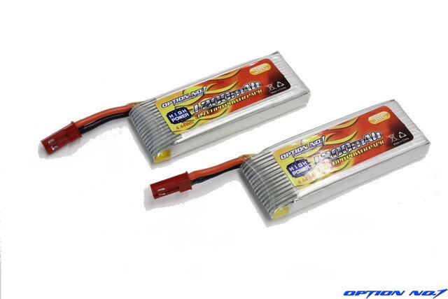 【ネコポス対応】OPTION No.1(オプションNo.1)/NO-HLP1200-2/LiPo3.7V 1200mAh リポバッテリー2本セット（Nine Eagles　ギャラクシービジター3適合）