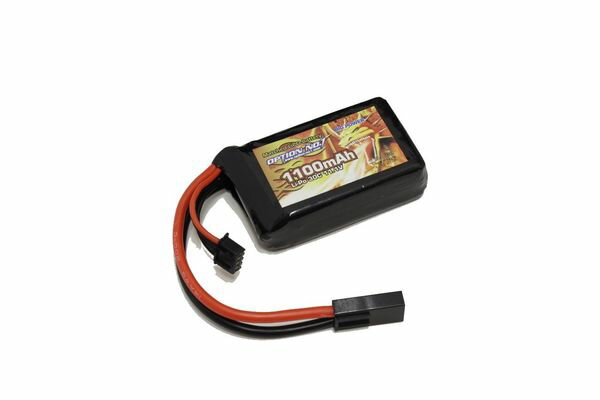 【ネコポス対応】OPTION No.1(オプションNo.1)/GB-0027M-A/BIG POWER LIPO 1100mAh 11.1V PEQインタイプ(縦34*横59*厚み17mm/T型ミニコネクター/TOP M4用適合サイズ)