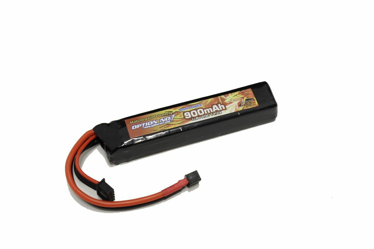 【ネコポス対応】OPTION No.1(オプションNo.1)/GB-0036M/マッチドリポバッテリー　HIGH POWER LiPo11.1V900mAh