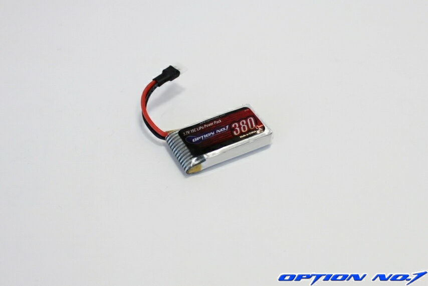 【あす楽】【ネコポス対応】【ラジコン・ドローン】OPTION No.1(オプションNo.1)/NO-HLP380/LiPo3.7V 380mAh （WEEKENDER　Q4i HD200適合）