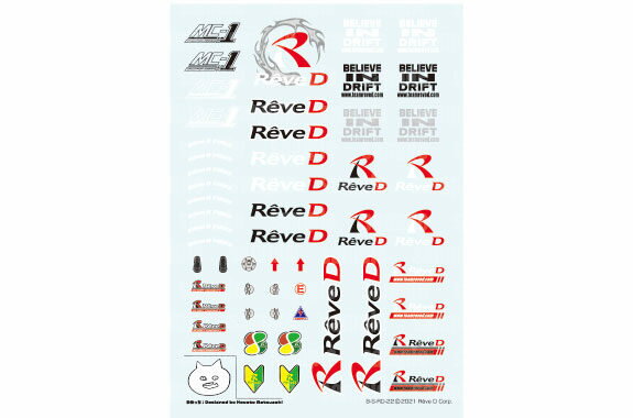 【ネコポス対応】Reve D（レーヴ・ディー）/RJ-008/Reve D ステッカー 2022 (レーヴディ ステッカー)1枚 1