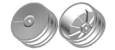 タミヤ(TAMIYA)/SP-1581/4WDバギー　リヤ　ディッシュホイール(6角ハブ）