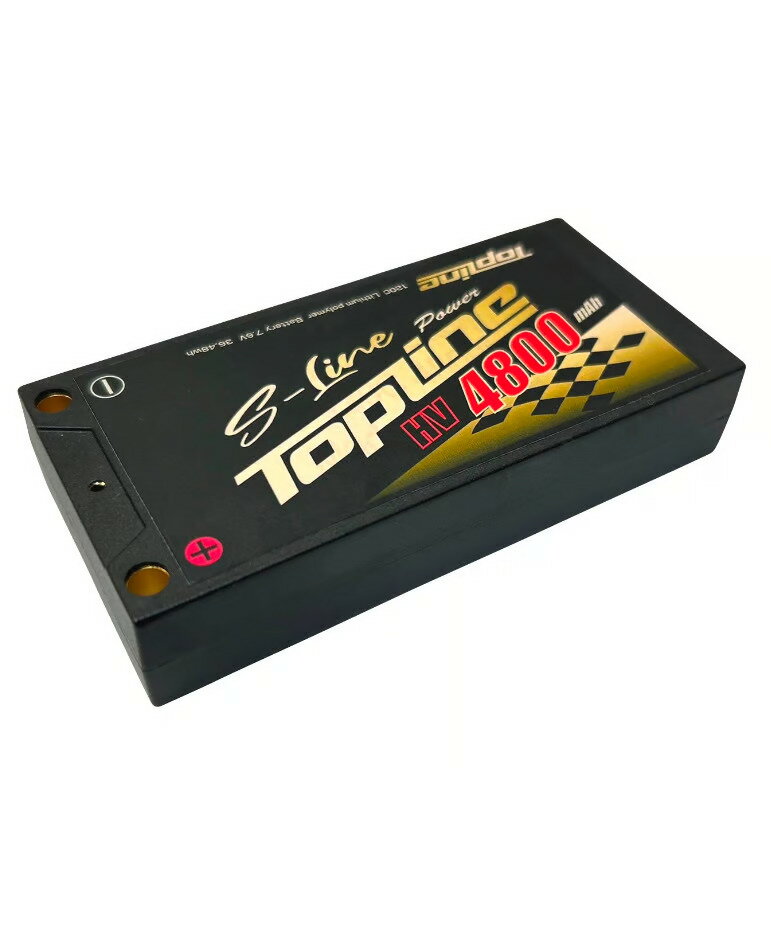 【基本送料無料】TOPLINE(トップライン)/TP-515/S-Line Power 4800mAh 7.6V 120C ショートサイズLiPoハイボルテージバッテリー