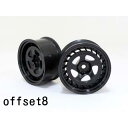 【ネコポス対応】ワールドプロ/WW-0608BK_WH/SSR Formula AERO SPOKE ホイール オフセット8(深リム) 2個入