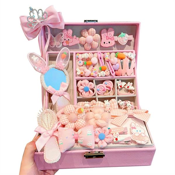SALE！【一年保証】【2026新登場】40PCS 4歳女子プレゼント 5歳誕生日プレゼント女の子 3 歳誕生日プレゼント ヘアアクセサリーセット ヘアアクセサリー 大容量 小物収納 ヘアピン ヘアバンド フェス 誕生日 プレゼント（ブループリンセスシリーズ40点セット）