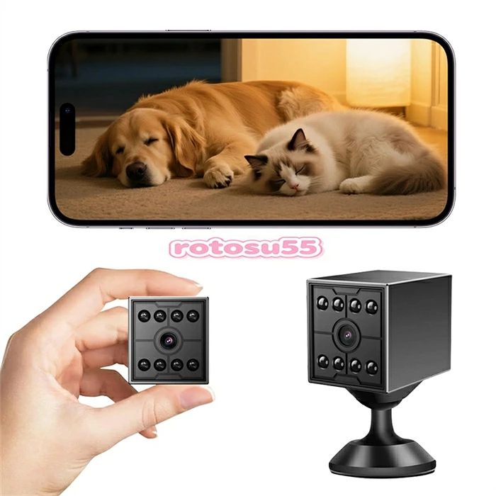 【2026年最新】【SALE！】防犯カメラ ワイヤレス WiFi 小型 監視カメラ HD高画質 1...