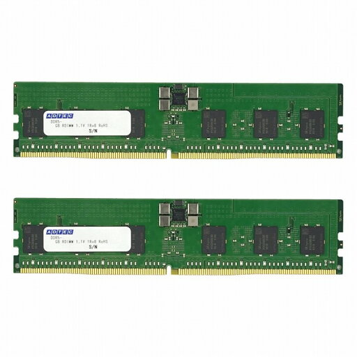 アドテック DDR5-5600 RDIMM 32GBx2枚 1Rx4 80bit ADS5600D-R32GSATW(代引不可)【送料無料】 アドテック DDR5-5600 RDIMM 32GBx2枚 1Rx4 80bit ADS5600D-R32GSATW(代引不可)【送料無料】