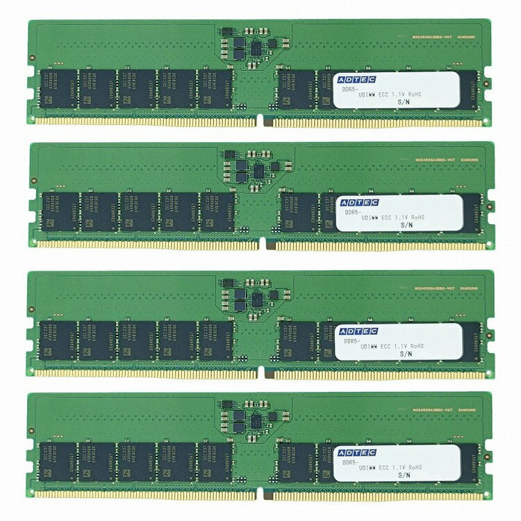 ɥƥå DDR5-5600 UDIMM ECC 16GBx4 1Rx8 ADS5600D-E16GSB4(Բ)̵