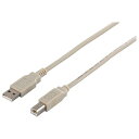 BUFFALO USB2.0ケーブル (A to B) 5m アイボリー BSUAB250IVA(代引不可)(2)