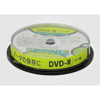グリーンハウス DVD-R データ用 1-16倍速 10枚スピンドル GH-DVDRDB10(代引不可)