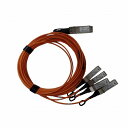 日本ヒューレット・パッカード 40GbE QSFP+ to 4x10GbE SFP+ 5m AOC ブレークアウトケーブル Q9S66A(代引不可)【送料無料】