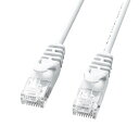 サンワサプライ カテゴリ6極細LANケーブル 3m ホワイト LA-SL6-03W(代引不可)(2)