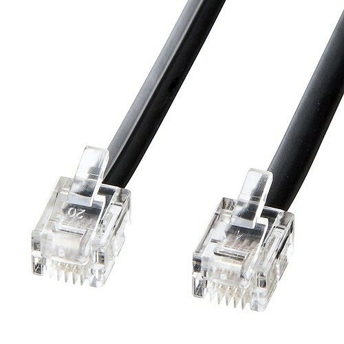 サンワサプライ モジュラーケーブル(黒) 3m TEL-N1-3BKN2(代引不可) サンワサプライ モジュラーケーブル(黒) 3m TEL-N1-3BKN2(代引不可)