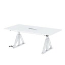 サンワサプライ (別途送料)電動昇降ミーティングデスク(W1800・D900) ERD-MTGN18090W(代引不可)【送料無料】