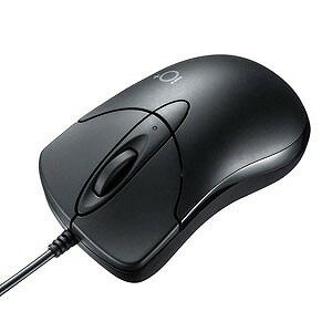 サンワサプライ 静音有線ブルーLEDマウス イオプラス(ブラック) MA-IPYBS301BK(代引不可)