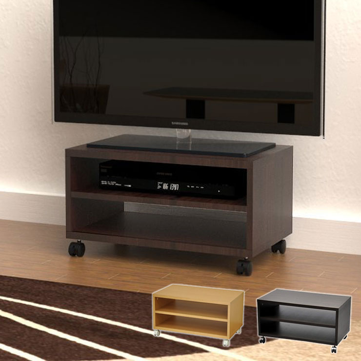 フリーラック キャスター付き 幅60 オープンラック 収納 木目 シンプル 収納 リビング ローボード テレ..