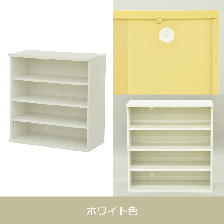 収納棚 セレクトシリーズ 約幅79×奥行き40×高さ82cm コード穴付き 収納棚 収納ボックス 本棚 コミック 横置き 収納 コミックラック(代引不可)【送料無料】 [3]