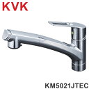 KVK 流台シャワー付混合栓 e 上 KM5021JTEC キッチン水栓 シングルレバー【送料無料】