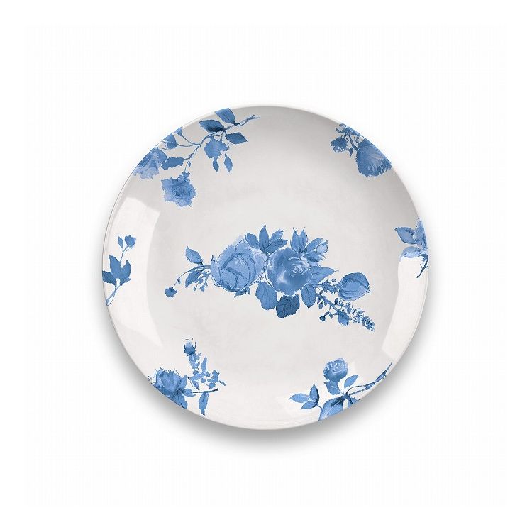コテージブルーフローラル サラダプレート 21cm ターホン TarHong メラミン食器 21cm 割れにくい おしゃれ 食洗機対応 プレート お皿 ワンプレート 可愛い 電子レンジ不可 食洗機対応(代引不可)