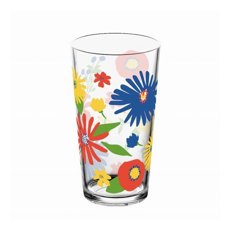 ミッドサマーフローラル ジャンボグラス 590ml 樹脂製 ターホン TarHong コップ 590ml タンブラー 割れない プラスチック おしゃれ グラス 電子レンジ不可 食洗機対応(代引不可)