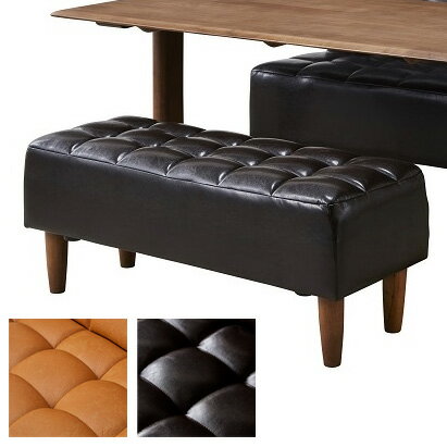 ダイニングベンチ 幅100 奥行40 高さ42 PVC ラバーウッド天然木 完成品 ベンチチェア 北欧 おしゃれ ナ..