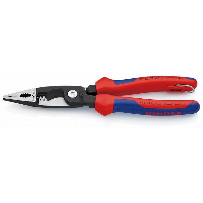 KNIPEX(クニペックス) 1382-200TBK エレクトロプライヤー 落下防止(BK)(代引不可)【送料無料】