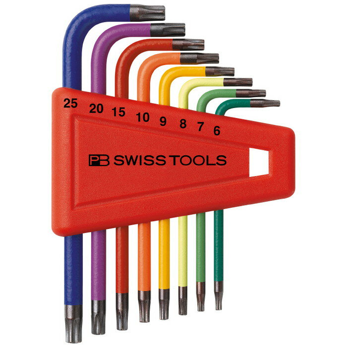 PB SWISS TOOLS PBスイス 410H/6-25RB L型レインボーヘクスローブレンチセットパック無し(代引不可)【送料無料】