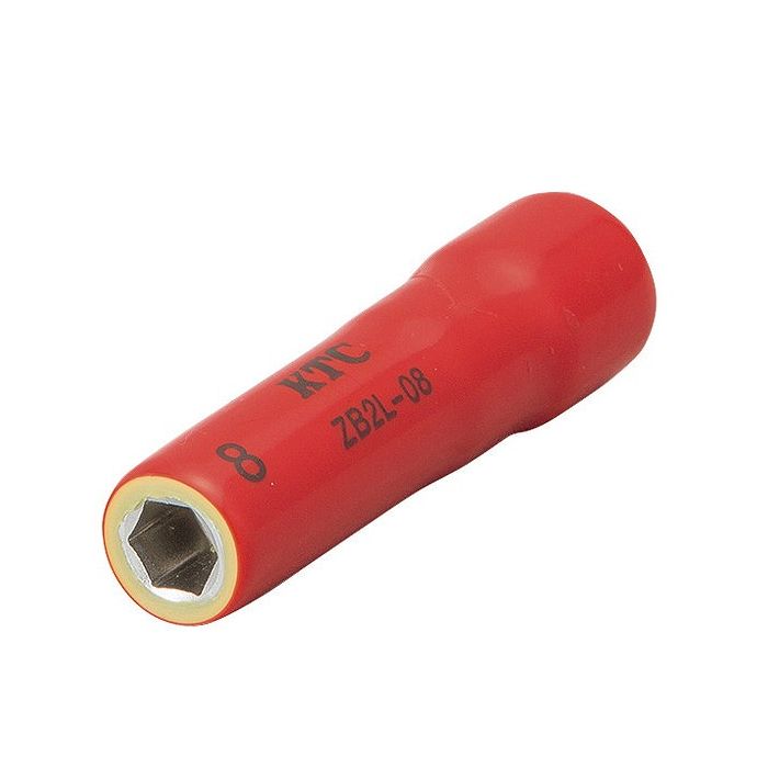 Socket Wrench - KTC 京都機械工具 ZB2L-08 (6.3SQ)絶縁ディープソケット 8MM(六角)(代引不可)【送料無料】