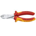 KNIPEX(クニペックス) 7406-160 絶縁強力斜ニッパー 1000V (SB)(代引不可)【送料無料】