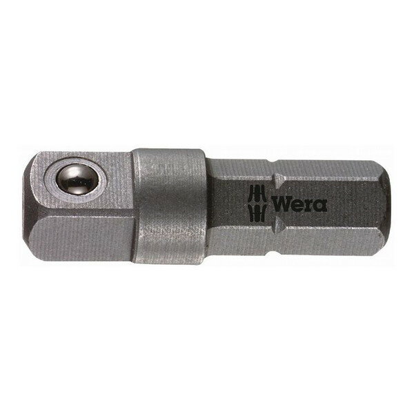 WERA ベラ ソケット用アダプター 1/4"DRx 1/4"HEX/25mm 136000(代引不可)