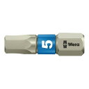 WERA ベラ Hex六角ネジ用 ステンレス製ドライバービット 差込6.35mm 刃先サイズHEX5 全長25mm 071075(代引不可)