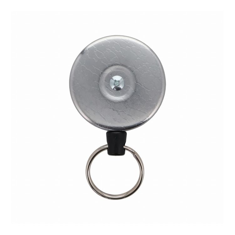 KEY-BAK キーバック リールキーホルダー ベルトループ式 コード最長120cm クローム KEVLAR 0483-821(代引不可)【ポイント10倍】【送料無料】