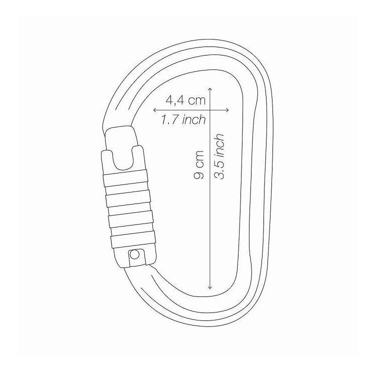 PETZL ペツル カラビナ エーエムディ トライアクトロック M34A(グレー) M34A TL(代...