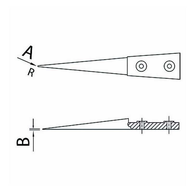 リコメン堂のDUMONT デュモン 先端チップ 白デルリン 全長40mm TIP-15-DEL(代引不可)【ポイント10倍】【送料無料】｜アングル2