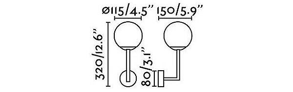 ゴーリキアイランド GALA Chrome wall lamp FARO INDOOR ライト FA63504(代引不可)【送料無料】 [2]