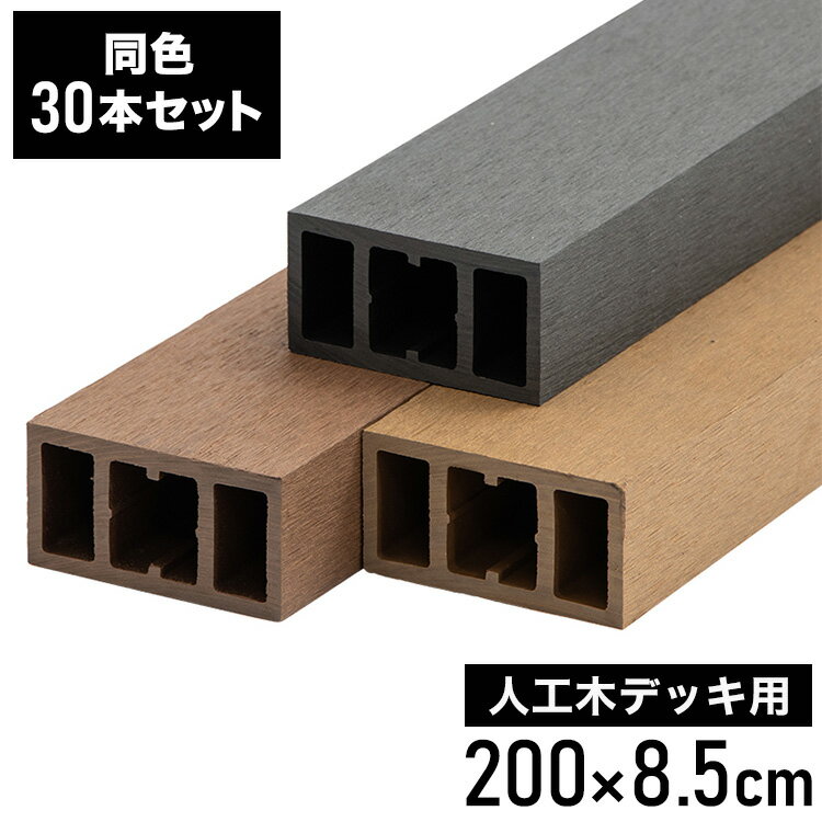 根太材 ウッドデッキ用 長さ200cm [30本] DIY 人工木 ガーデニング ウッドデッキ ベランダ バルコニー おしゃれ キット デッキ ガーデンデッキ ステージ 庭 縁台 エクステリア 組立?人工木デッキ用(代引不可)【送料無料】