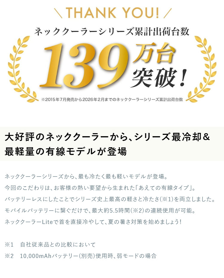 ネッククーラー ネッククーラーLite 冷却プレート ペルチェ 暑さ対策 熱中症対策 ...