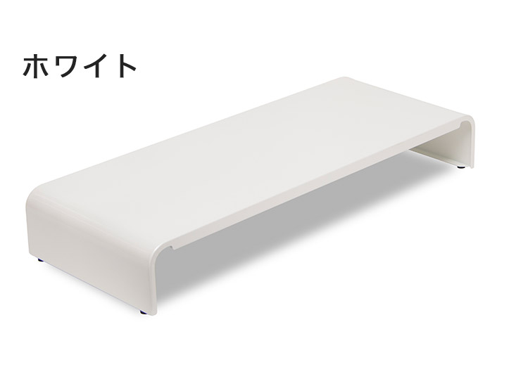 日本製 モニター台 幅54cm 奥行22cm スリム パソコン モニター置き台 コの字 ラック 頑丈 スチール製 ブラック ホワイト 黒 白 リモートワーク 在宅勤務 卓上ラック PCラック 棚 デスク 机(代引不可)【送料無料】 rcmd-36377512 リコメン堂 サンプル画像2
