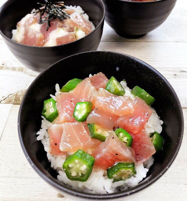 リコメン堂のお中元 静岡 まぐろ惣菜丼の具 2種詰合せ ギフト 産直 ご当地グルメ 熨斗 贈り物 のし対応 プレゼント 誕生日 (代引不可)【送料無料】｜アングル2