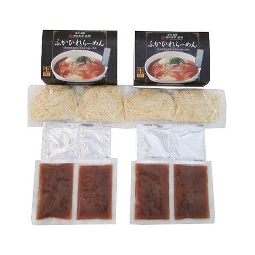 お中元 東京 銀座 嘉禅 ふかひれらーめん 4食 ギフト 産直 ご当地グルメ 熨斗 贈り物 のし対応 (代引不可)【送料無料】 rcmd-35846406 リコメン堂 パッケージ画像